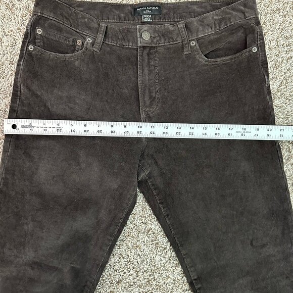 Banana Republic Corduroy Pants Mens 34x32 (Tag 34x34) Travel Cords Brown - Picture 10 of 10